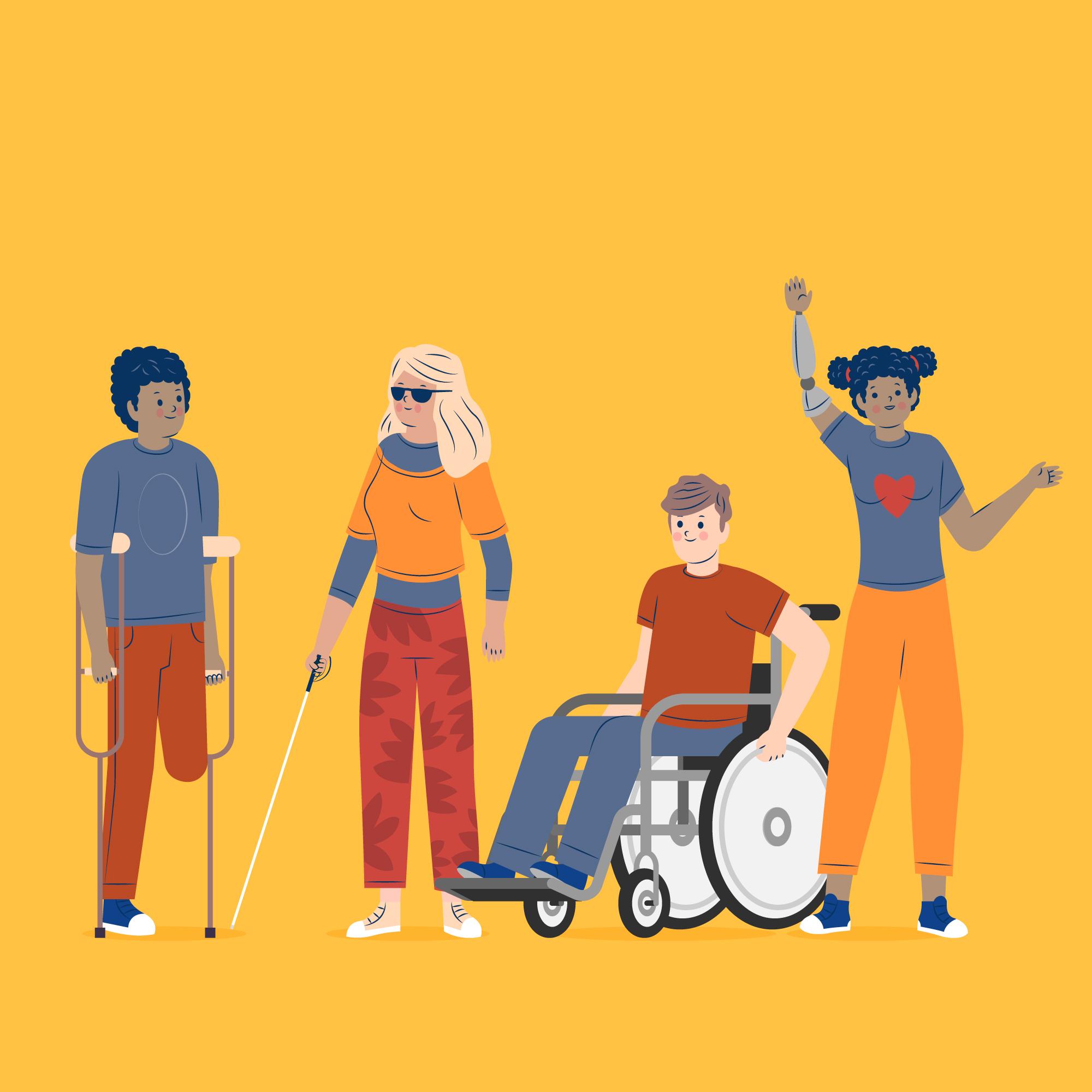Collective of people some with disabilities